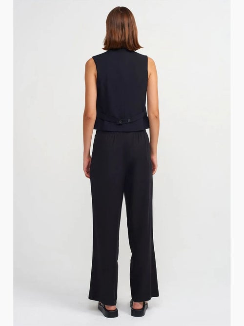 Pantalon large femme en tencel avec taille à cordon dilvin - Kiabi Pantalon large femme en tencel avec taille à cordon dilvin - Kiabi