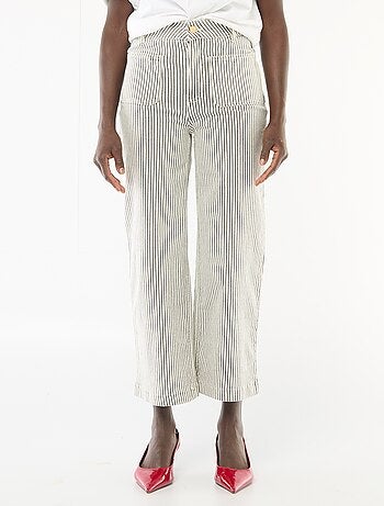 Pantalon large femme taille standard
