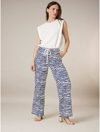 Pantalon large femme imprimé animalier 'Deeluxe'