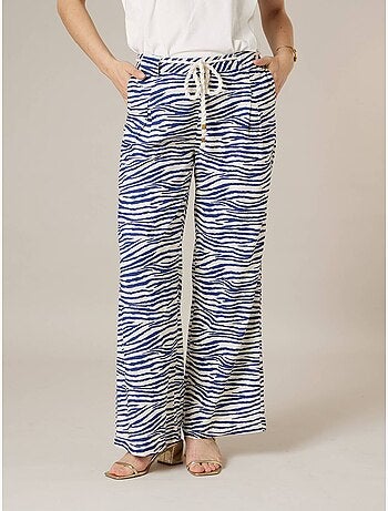 Pantalon large femme imprimé animalier 'Deeluxe'