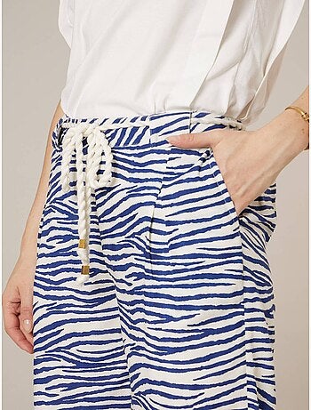 Pantalon large femme imprimé animalier 'Deeluxe'