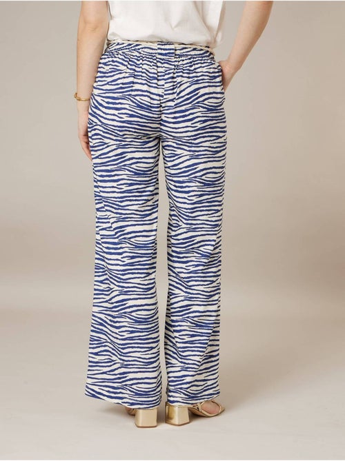 Pantalon large femme imprimé animalier 'Deeluxe' - Kiabi