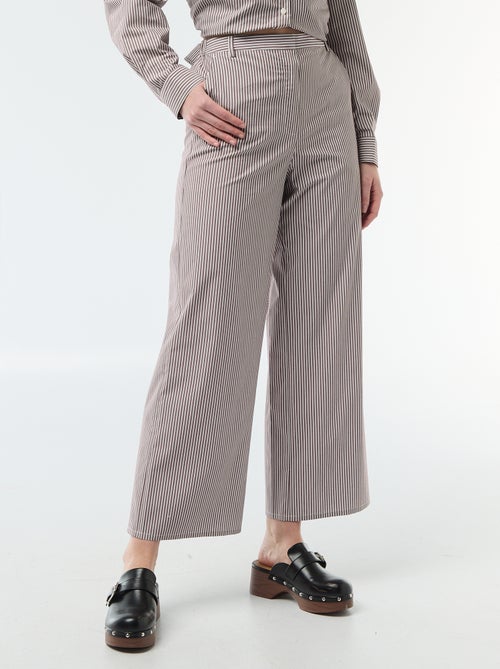 Pantalon large femme imprimé fantaisie - Kiabi Pantalon large femme imprimé fantaisie - Kiabi
