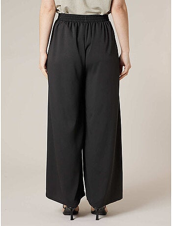 Pantalon large femme matière fluide 'Deeluxe'