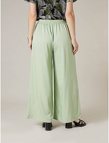 Pantalon large femme matière fluide 'Deeluxe'