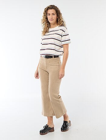 Pantalon large femme taille standard