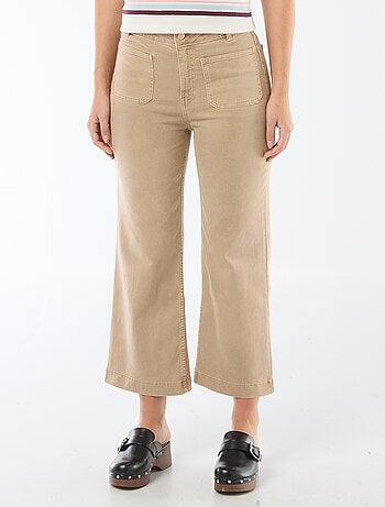 Pantalon large femme taille standard