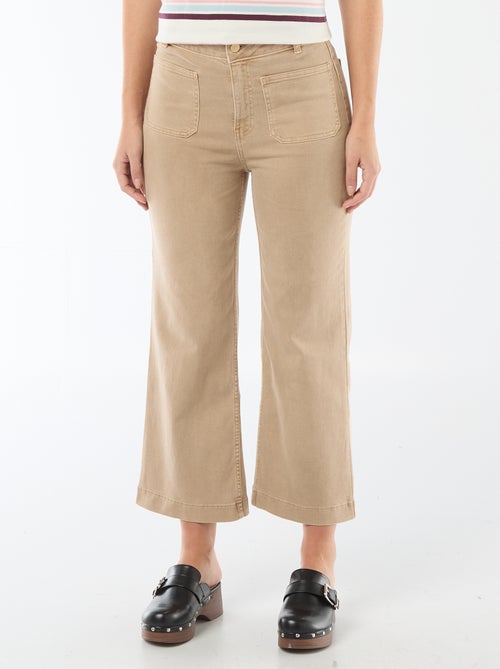 Pantalon large femme taille standard - Kiabi