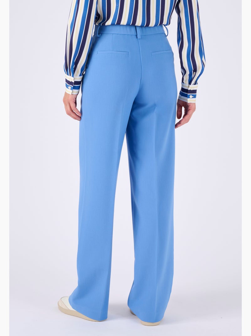 Pantalon large fluide - Damart Bleu clair - Kiabi