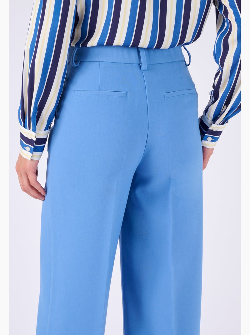 Pantalon large fluide - Damart Bleu clair - Kiabi