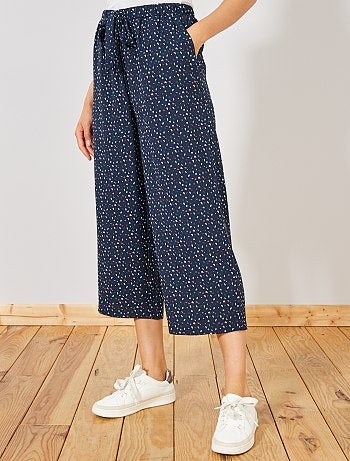 Pantalon large fluide 7/8ème - Kiabi