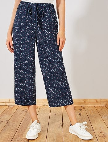 Pantalon large fluide 7/8ème - Kiabi
