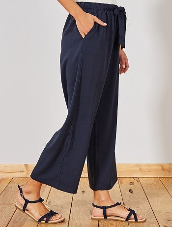 Pantalon large fluide 7/8ème - Kiabi