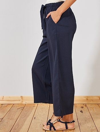 Pantalon large fluide 7/8ème - Kiabi