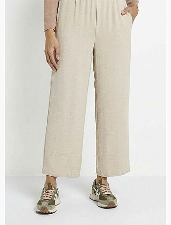 Pantalon large fluide en crêpe - Afibel