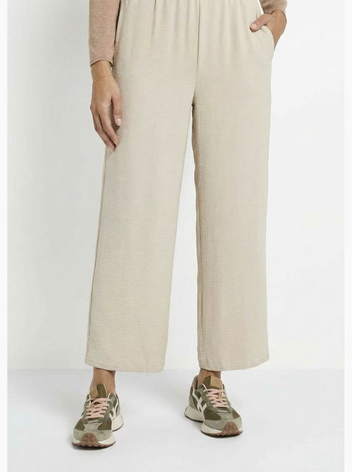 Pantalon large fluide en crêpe - Afibel - Kiabi