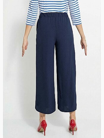 Pantalon large fluide en crêpe - Afibel