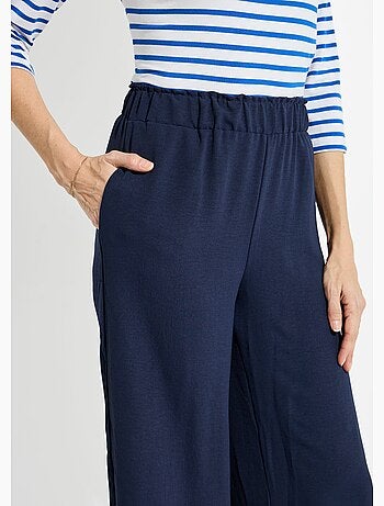 Pantalon large fluide en crêpe - Afibel