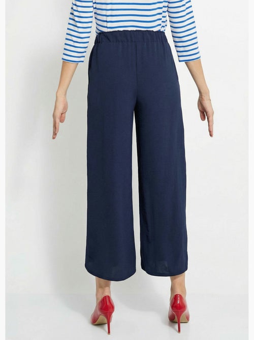 Pantalon large fluide en crêpe - Afibel - Kiabi