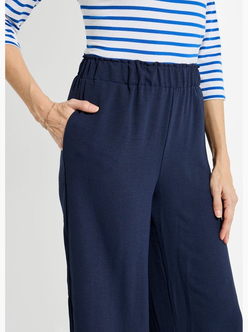 Pantalon large fluide en crêpe - Afibel - Kiabi