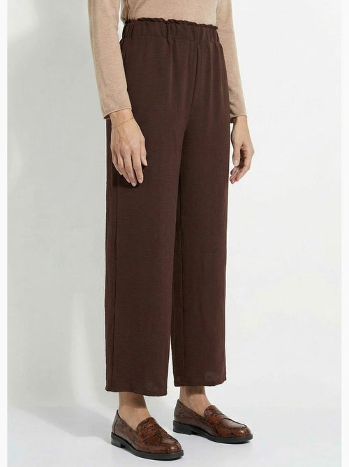Pantalon large fluide en crêpe - Afibel - Kiabi
