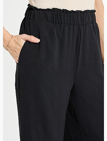 Pantalon large fluide en crêpe - Afibel