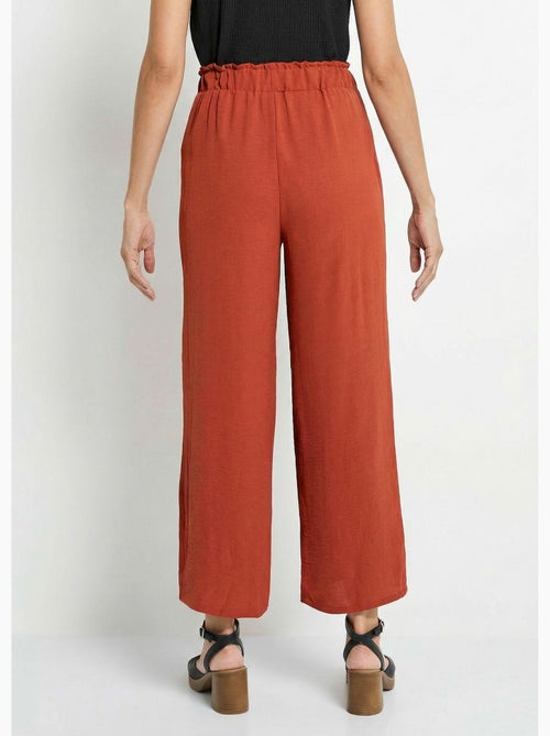 Pantalon large fluide en crêpe - Afibel - Kiabi