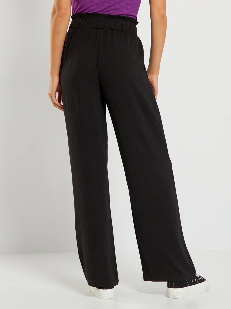 Pantalon large fluide 'JDY' noir - Kiabi