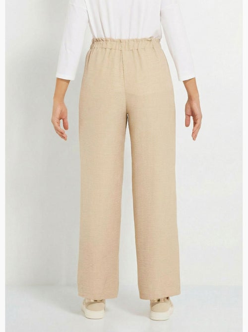 Pantalon large fluide semi élastiqué - Afibel - Kiabi Pantalon large fluide semi élastiqué - Afibel - Kiabi