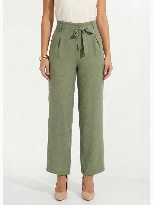 Pantalon large fluide semi élastiqué - afibel - Kiabi