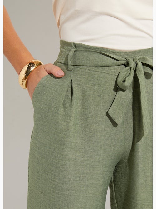 Pantalon large fluide semi élastiqué - afibel - Kiabi