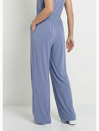 Pantalon large fluide sport taille élastiquée - Afibel