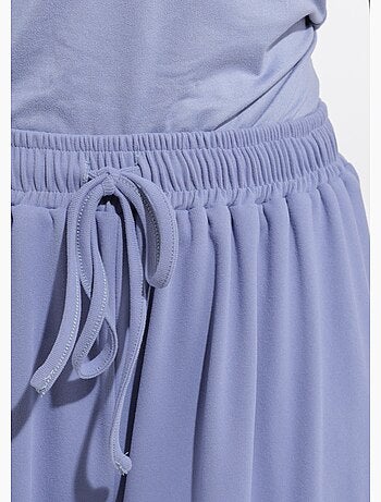 Pantalon large fluide sport taille élastiquée - Afibel