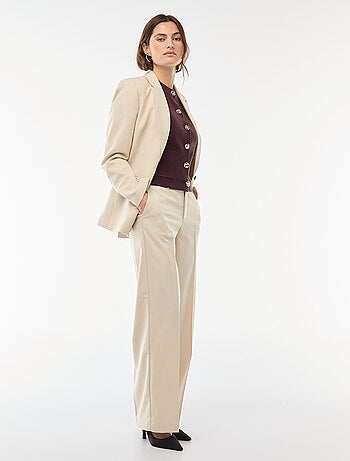 Pantalon large fluide uni