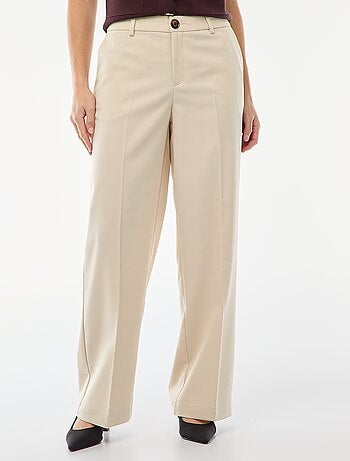 Pantalon large fluide uni