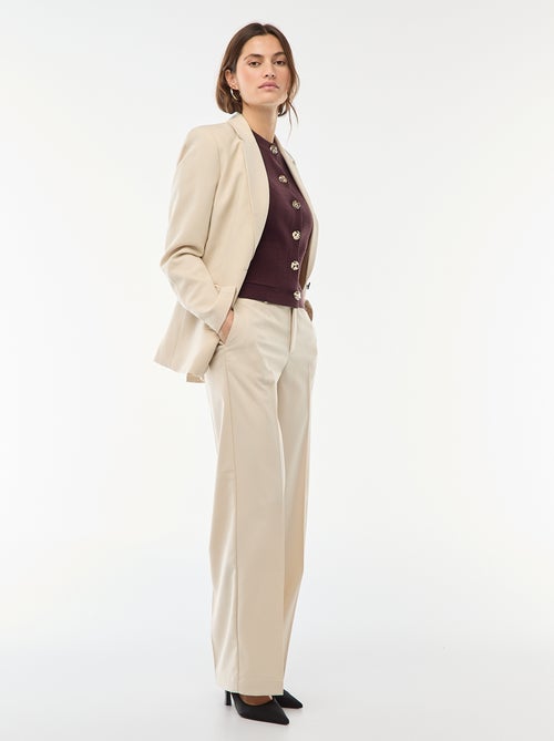 Pantalon large fluide uni - Kiabi