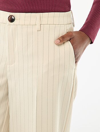 Pantalon large fluide uni