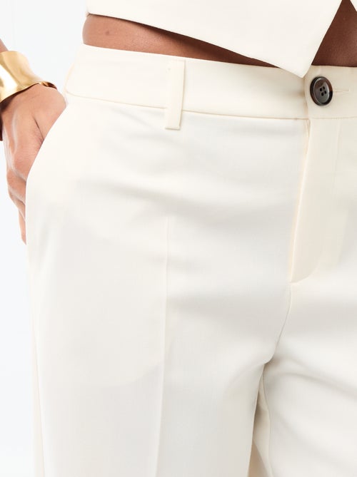 Pantalon large fluide uni - Kiabi