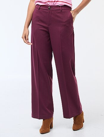 Pantalon large fluide uni