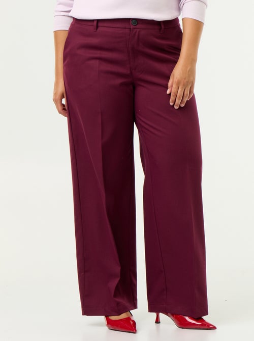 Pantalon large fluide uni - Kiabi