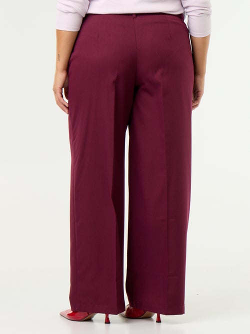 Pantalon large fluide uni - Kiabi