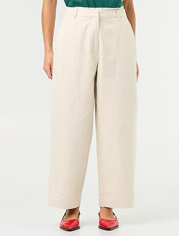 Pantalon large forme barrel