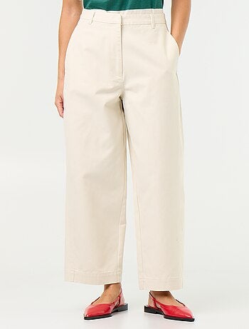 Pantalon large forme barrel