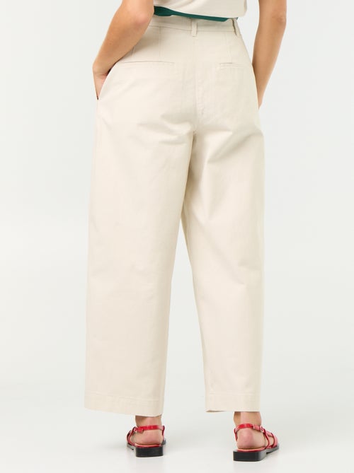 Pantalon large forme barrel - Kiabi Pantalon large forme barrel - Kiabi