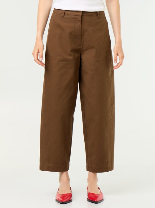 Pantalon large forme barrel - Kiabi Pantalon large forme barrel - Kiabi