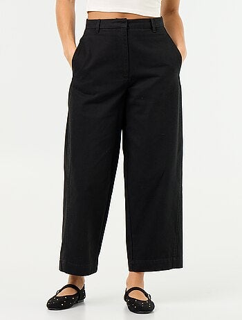 Pantalon large forme barrel