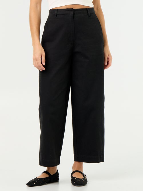 Pantalon large forme barrel - Kiabi