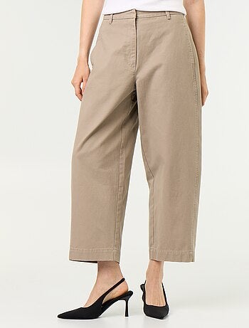 Pantalon large forme barrel