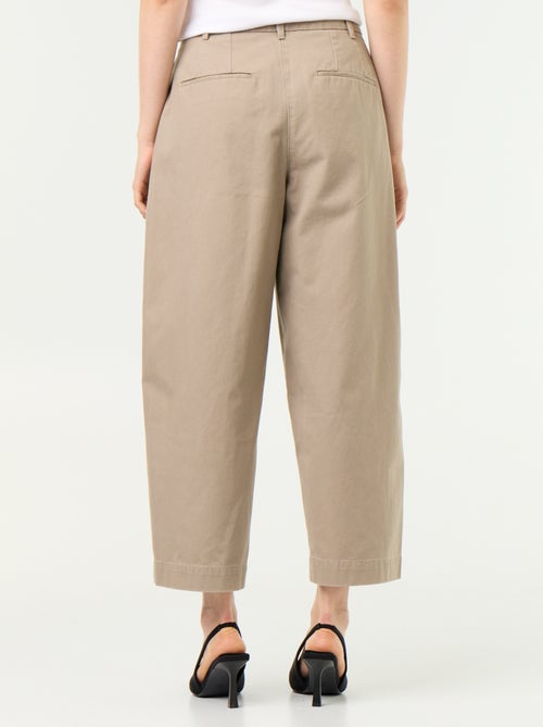 Pantalon large forme barrel - Kiabi