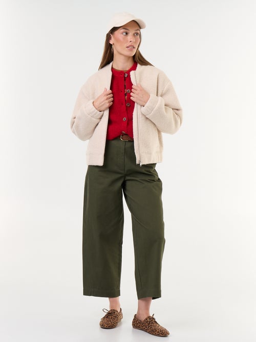Pantalon large forme barrel - Kiabi